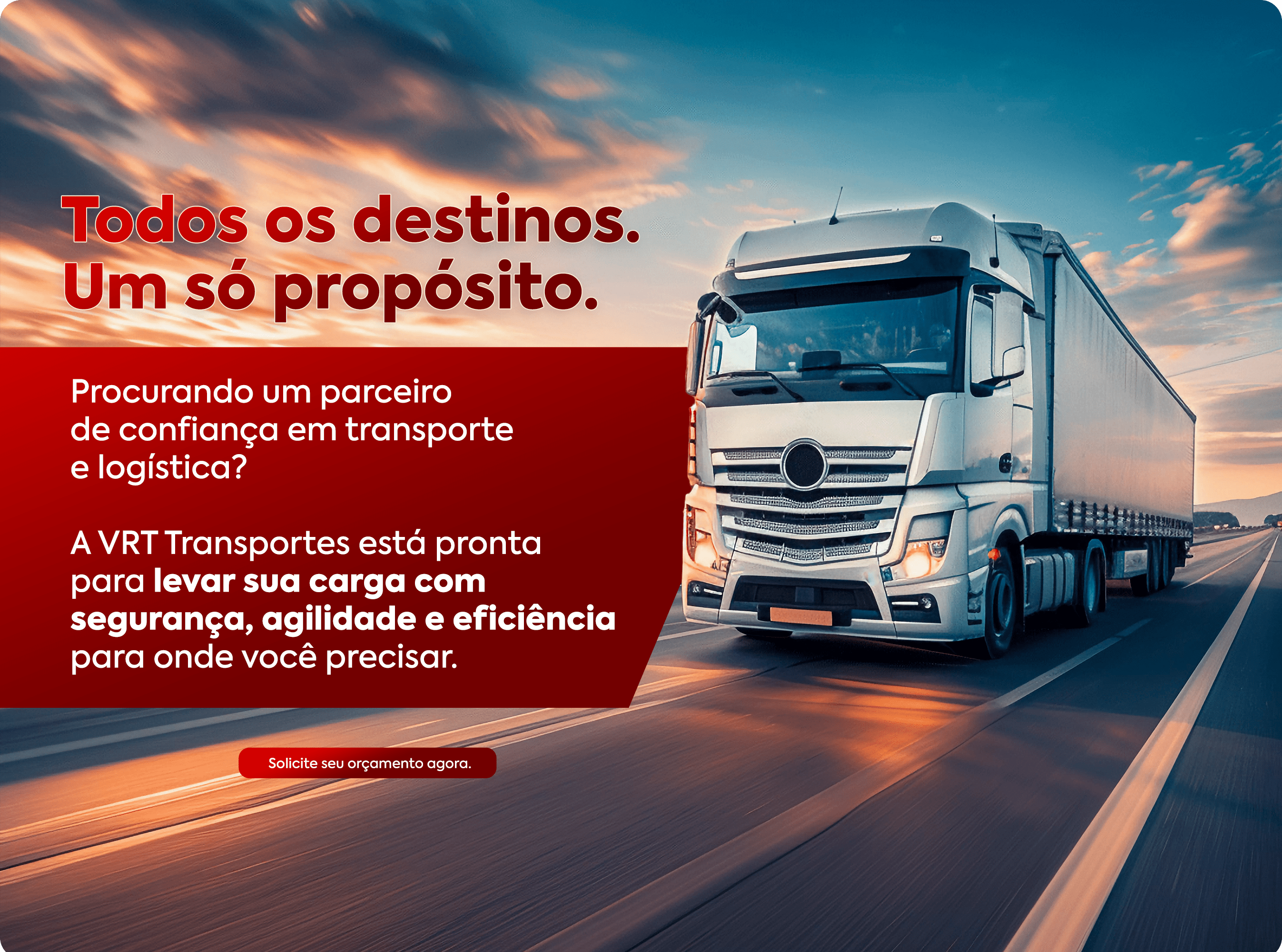 VRT Transportes - Caminhões na estrada