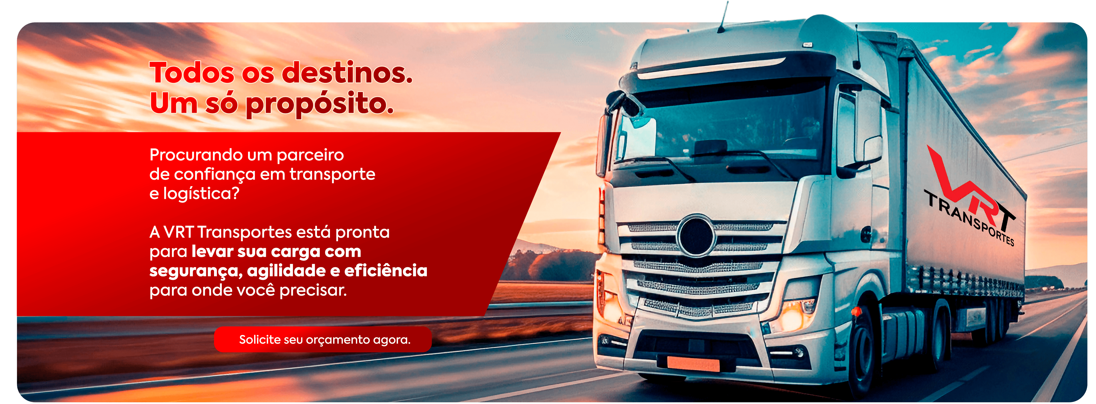 VRT Transportes - Caminhões na estrada